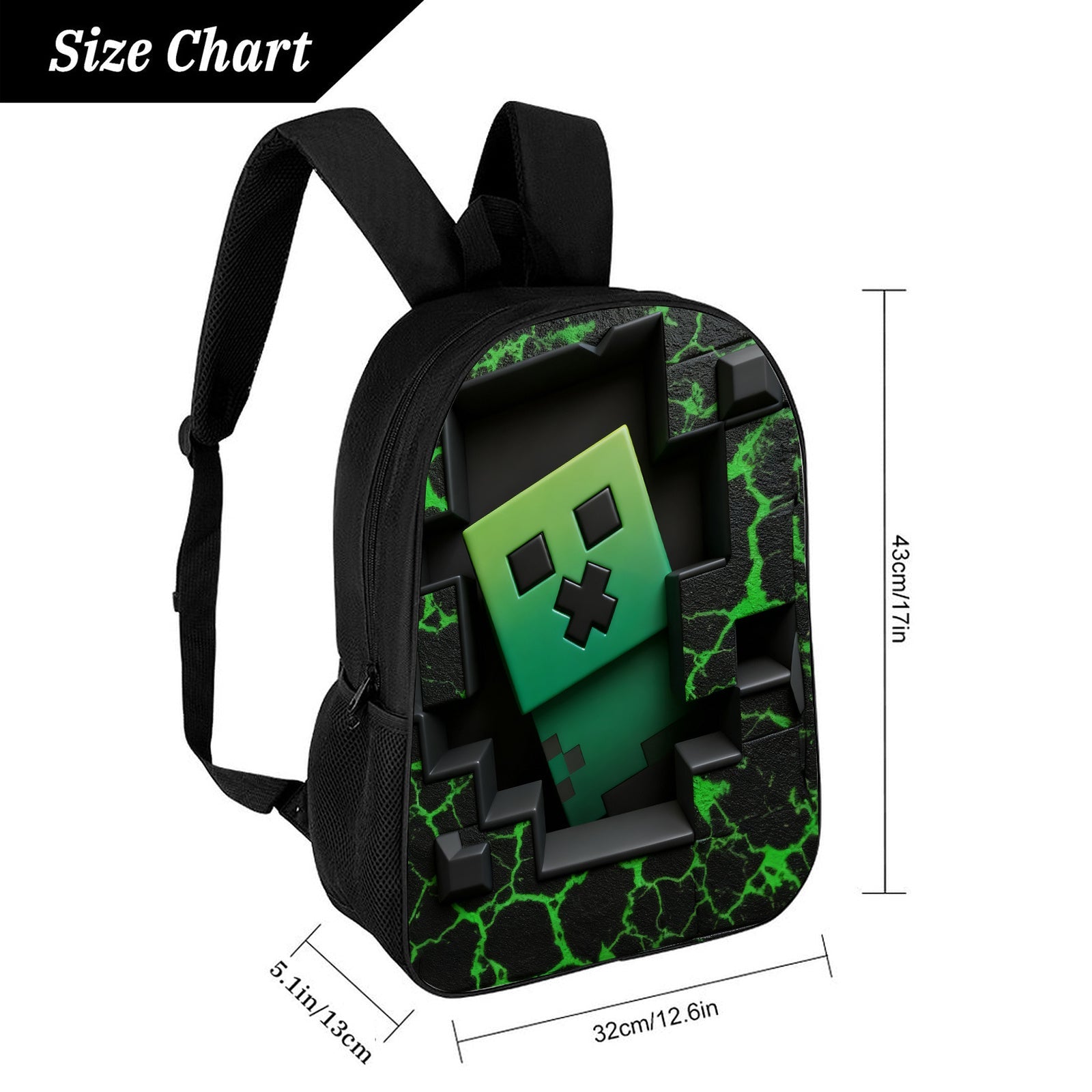 Sac MINECRAFT creeper FANA ZONE