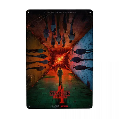 Plaque métal STRANGER THINGS - FANA ZONE