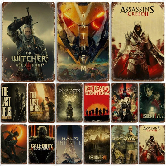 Plaque métallique jeux culte - FANA ZONE