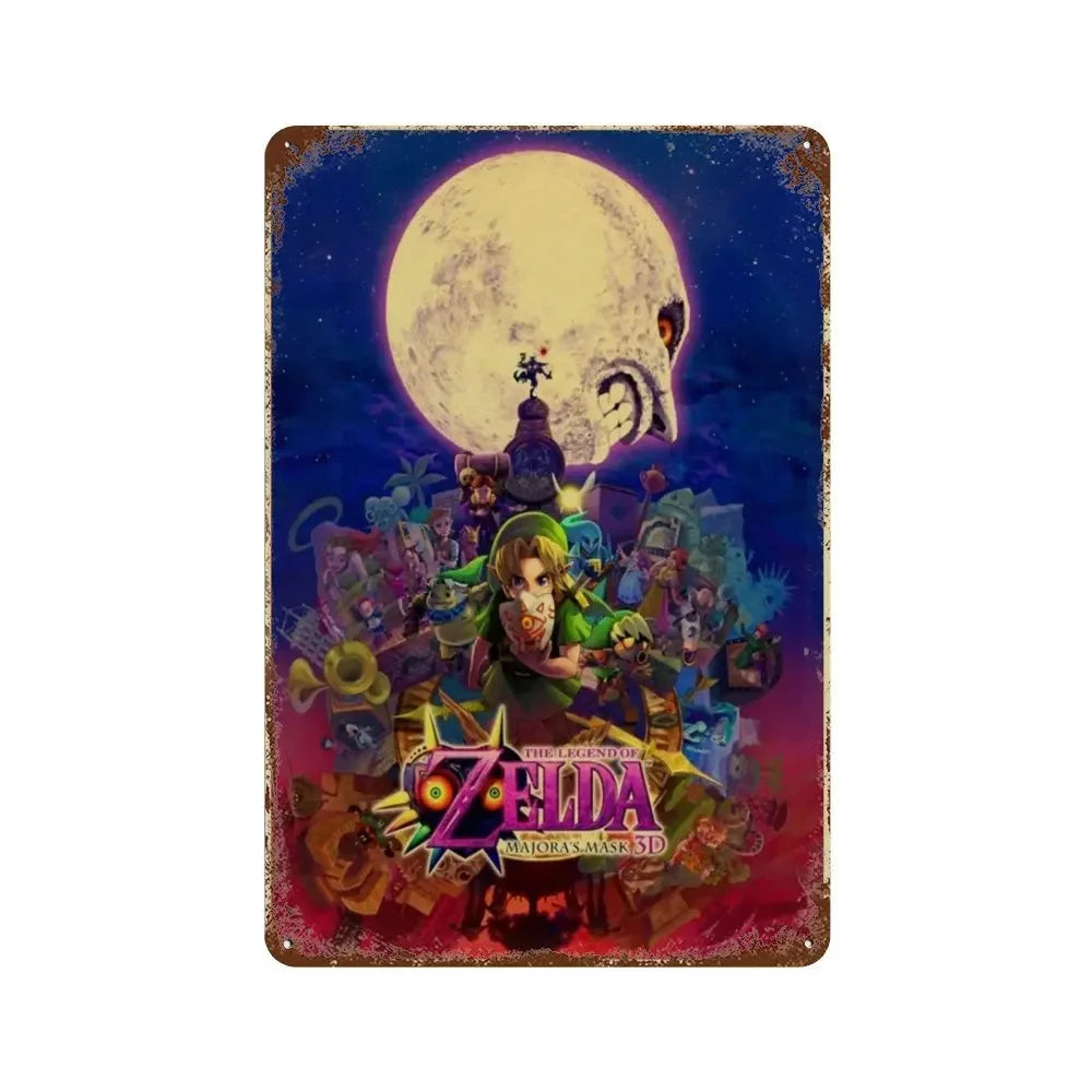 Plaque métallique jeux culte - FANA ZONE