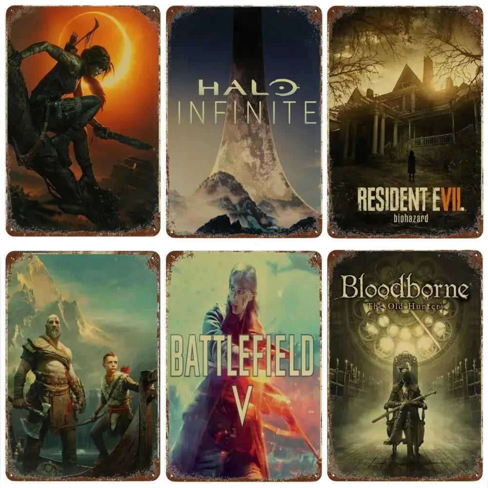 Plaque métallique jeux culte - FANA ZONE