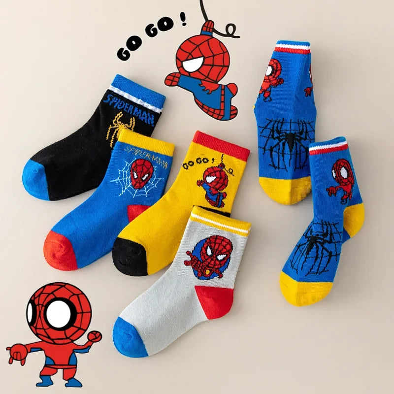 Chaussette SPIDERMAN enfant, 5 paires variées - FANA ZONE