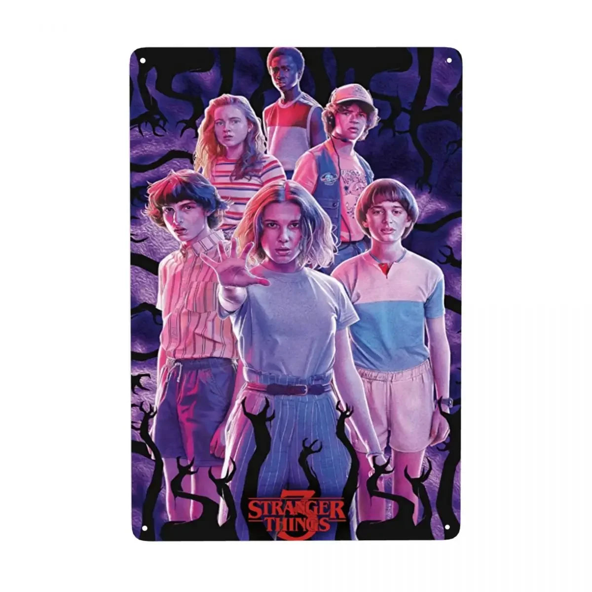 Plaque métal STRANGER THINGS - FANA ZONE