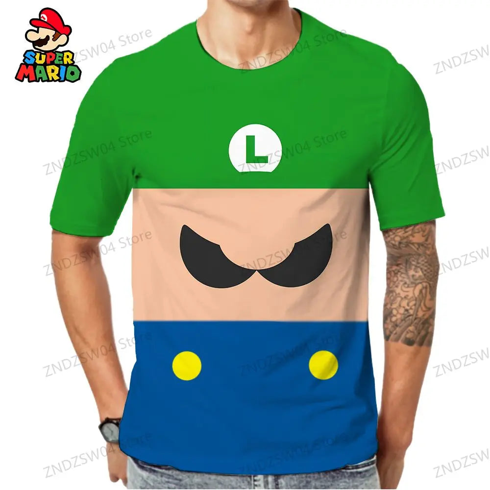 T-shirt SUPER MARIO LUIGI enfant et adulte - FANA ZONE