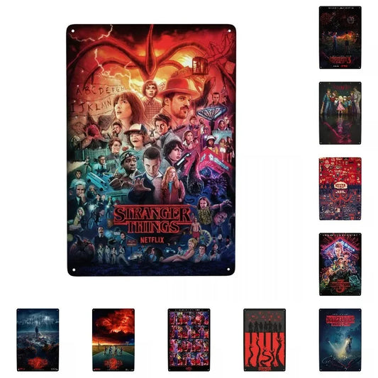 Plaque métal STRANGER THINGS - FANA ZONE