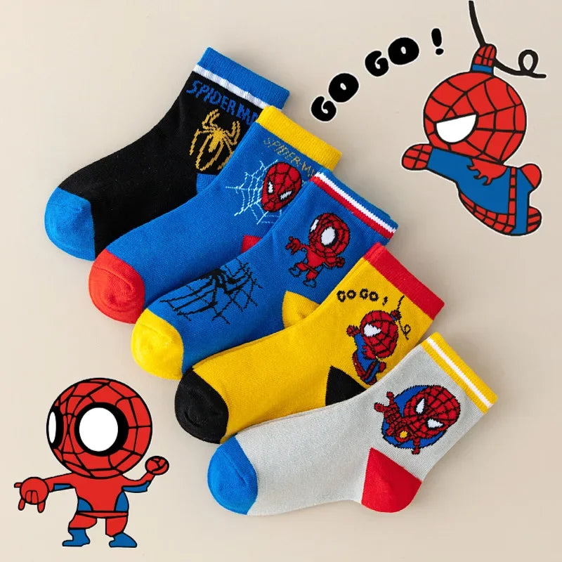 Chaussette SPIDERMAN enfant, 5 paires variées - FANA ZONE