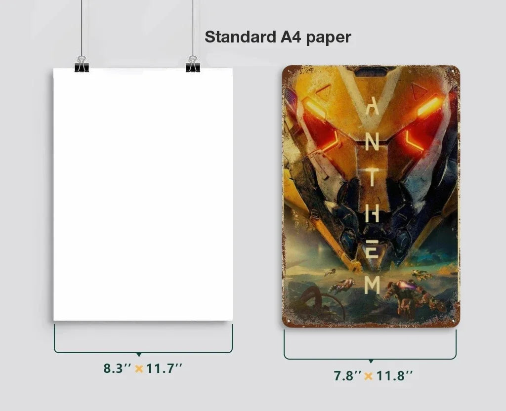 Plaque métallique jeux culte - FANA ZONE