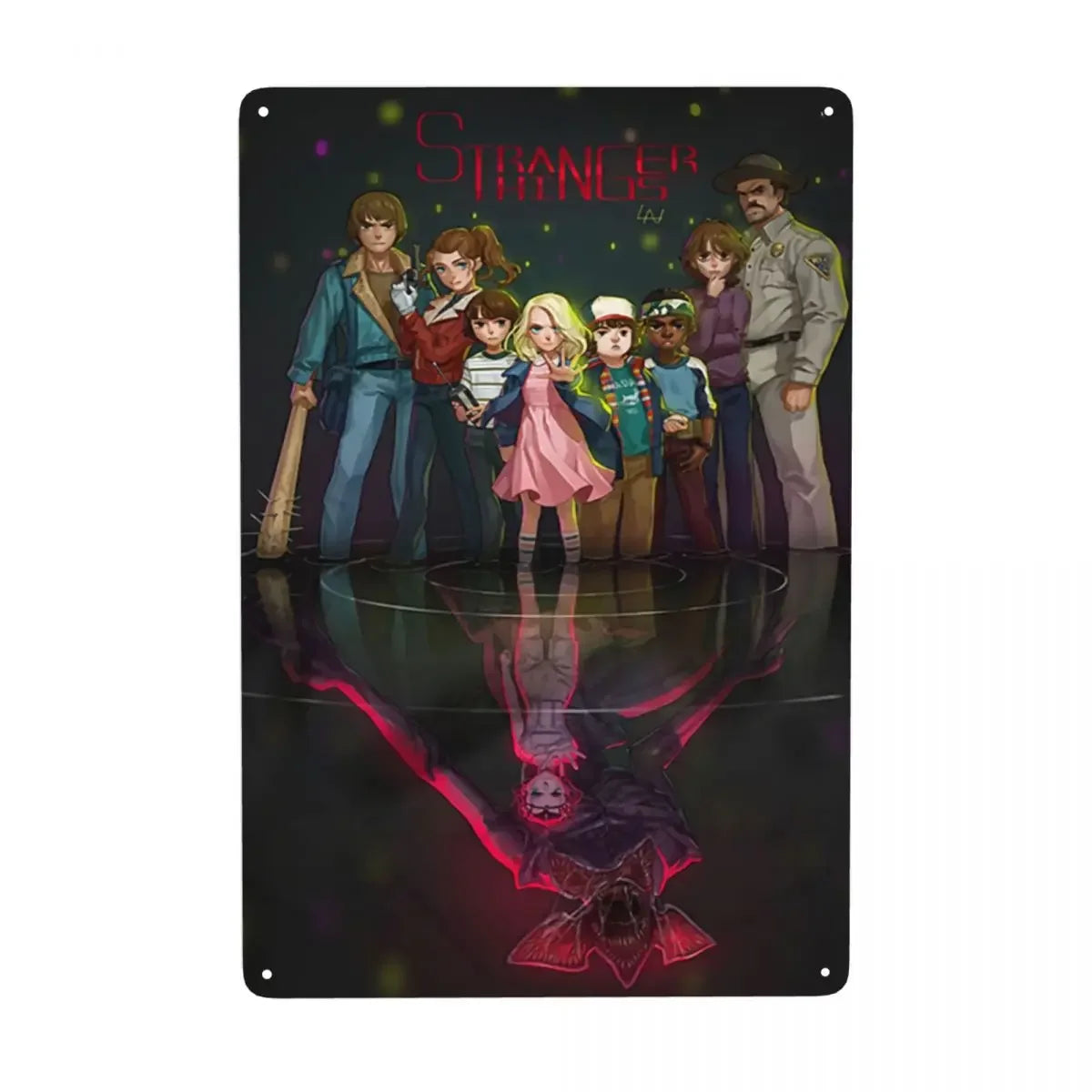 Plaque métal STRANGER THINGS - FANA ZONE