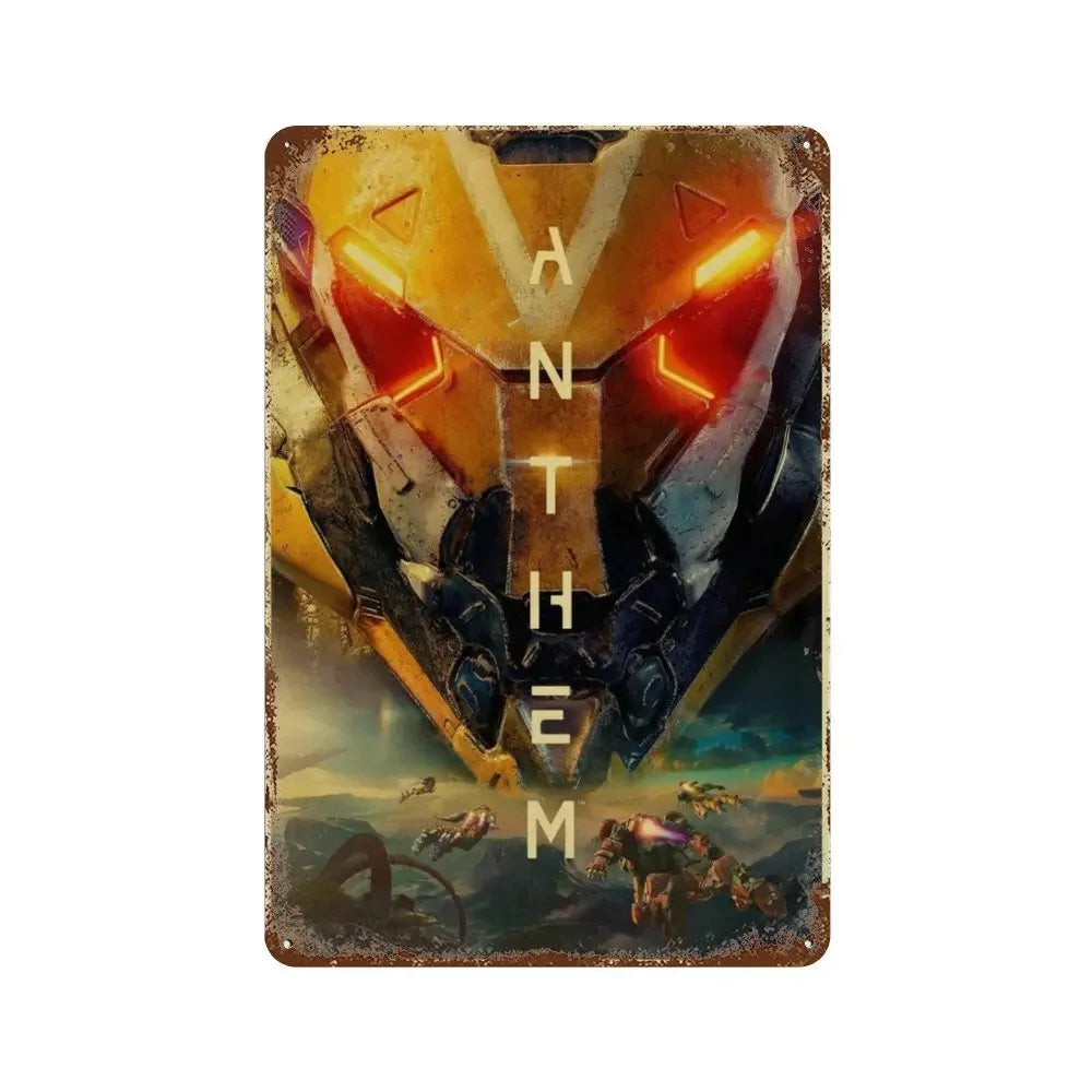 Plaque métallique jeux culte - FANA ZONE