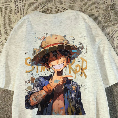T-shirt ONE PIECE luffy 100% Coton adulte FANA ZONE