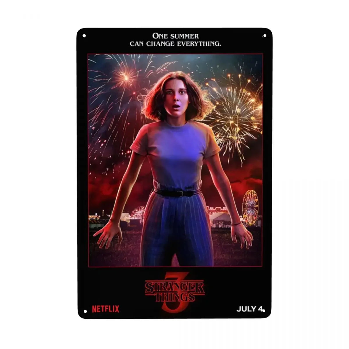 Plaque métal STRANGER THINGS - FANA ZONE