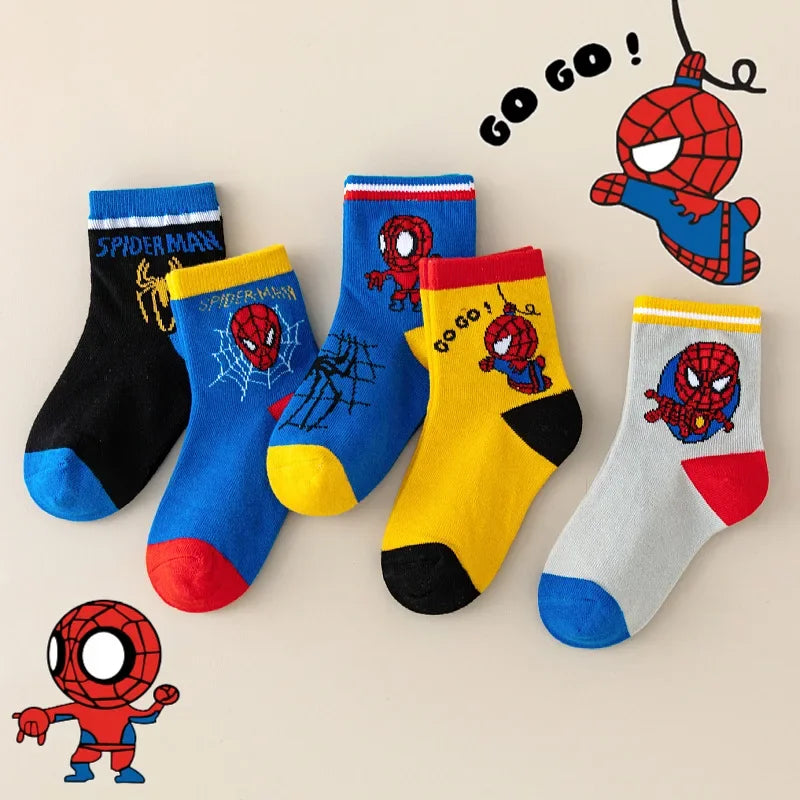 Chaussette SPIDERMAN enfant, 5 paires variées - FANA ZONE