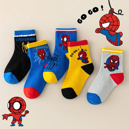Chaussette SPIDERMAN enfant, 5 paires variées - FANA ZONE