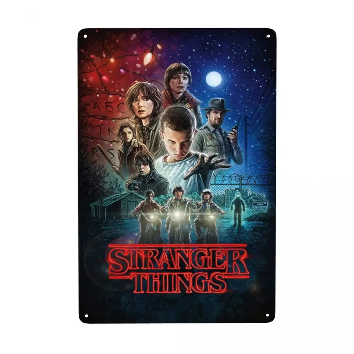 Plaque métal STRANGER THINGS - FANA ZONE
