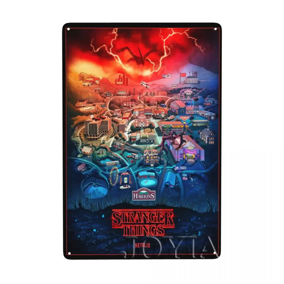 Plaque métal STRANGER THINGS - FANA ZONE
