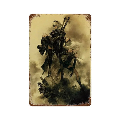 Plaque métallique jeux culte - FANA ZONE