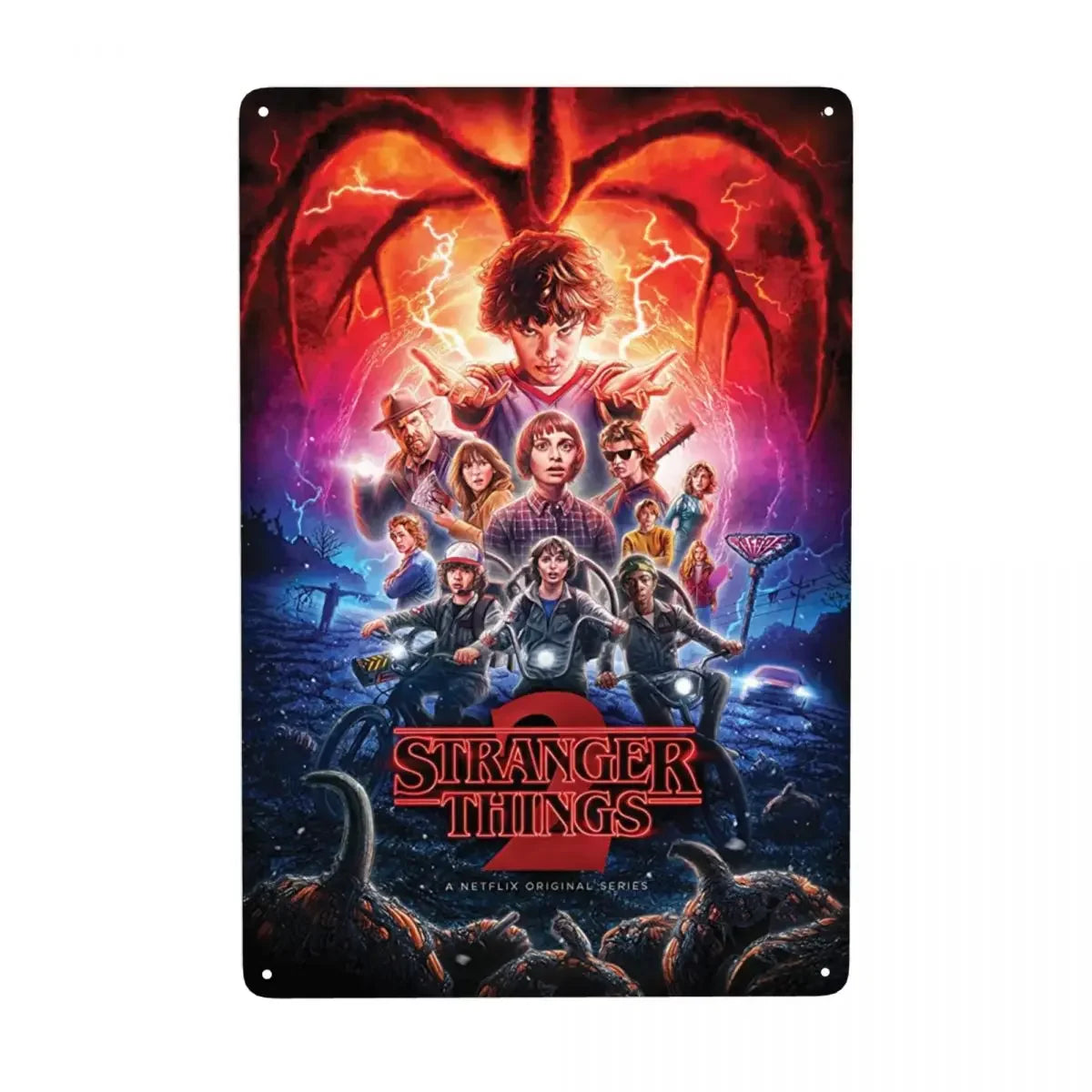 Plaque métal STRANGER THINGS - FANA ZONE