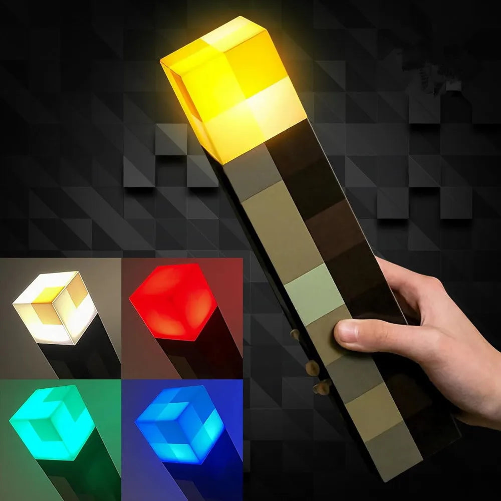 Lampe MINECRAFT torche de 4 couleurs - FANA ZONE