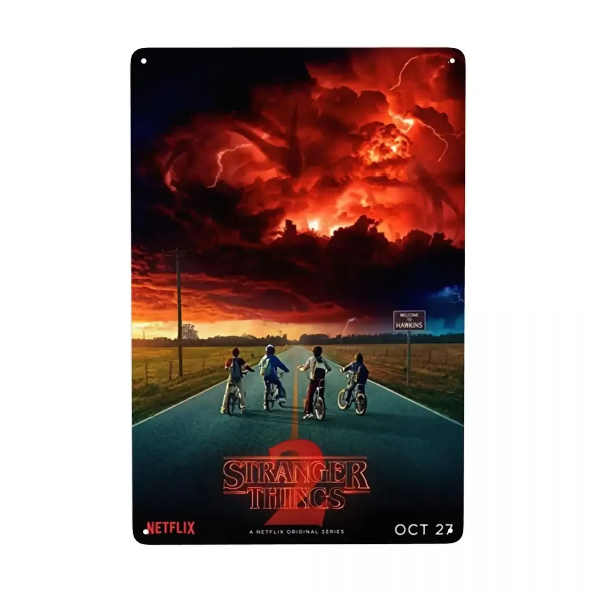 Plaque métal STRANGER THINGS - FANA ZONE