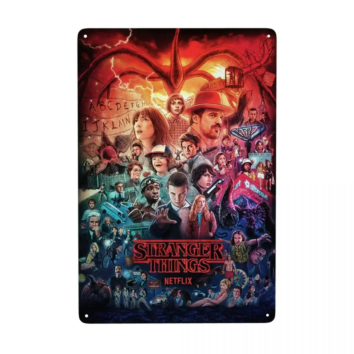 Plaque métal STRANGER THINGS - FANA ZONE