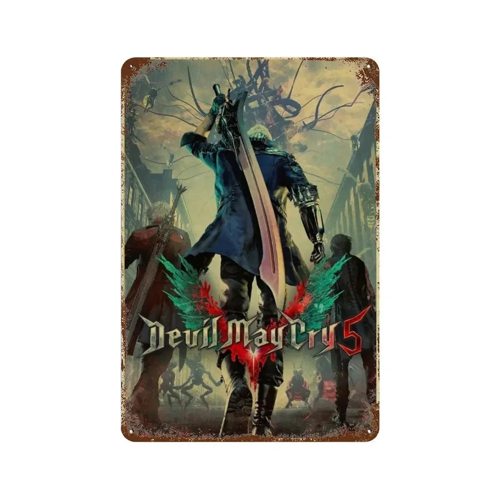 Plaque métallique jeux culte - FANA ZONE