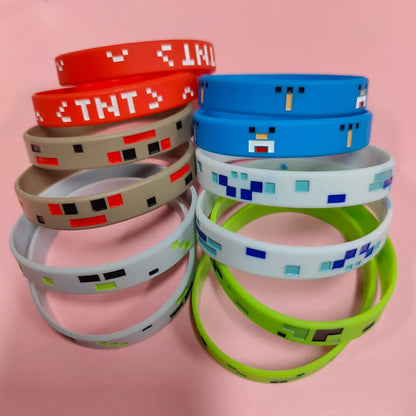 Bracelet 12 pièces MINECRAFT, idéal pour tes anniversaires. - FANA ZONE