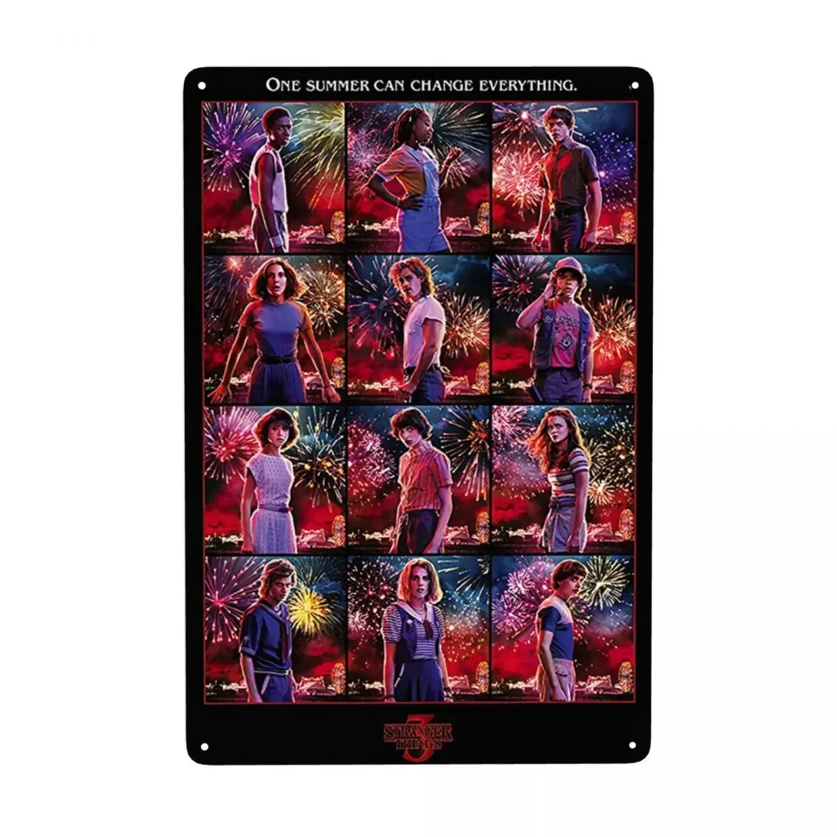 Plaque métal STRANGER THINGS - FANA ZONE