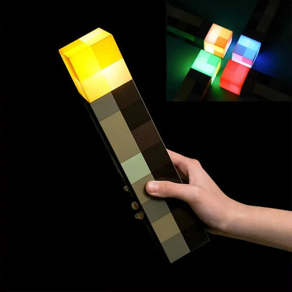 Lampe MINECRAFT torche de 4 couleurs - FANA ZONE
