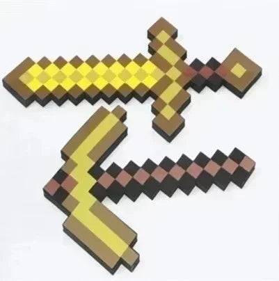 Ensemble de 2 objets MINECRAFT, épée, hache, pioche, .... en mouse - FANA ZONE